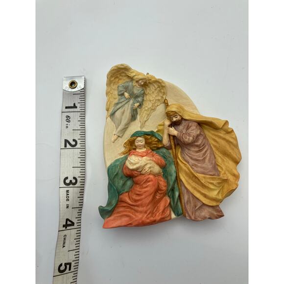 Vintage 1995 Hallmark Keepsake Ornament Rejoice Mary Joseph Baby Jesus Christmas - Picture 3 of 8